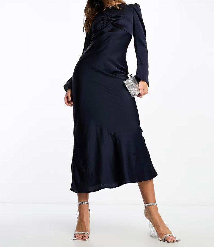 Rochie midi ASOS, albastru