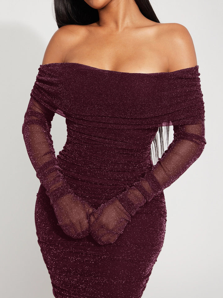 Rochie midi SHEIN, mov