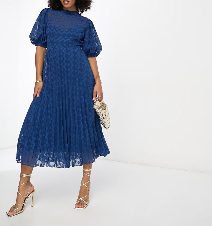 Rochie midi ASOS, albastru