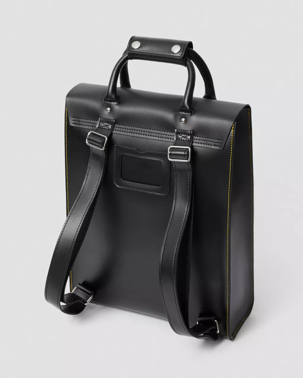 Dr.MARTENS fekete bőr laptop hátizsák