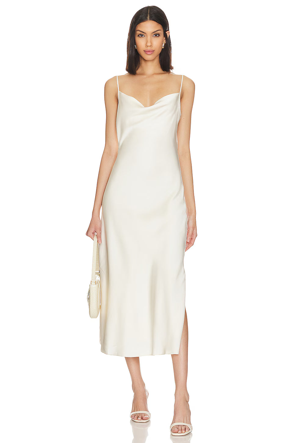 Rochie maxi ALLSAINTS, crem