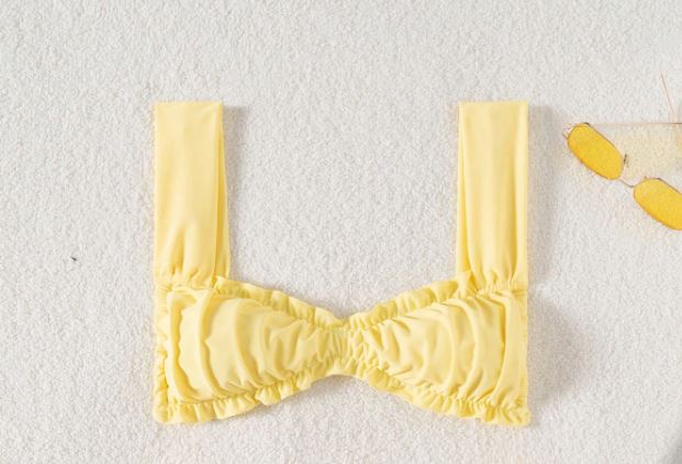 Sutien de baie SHEIN, galben