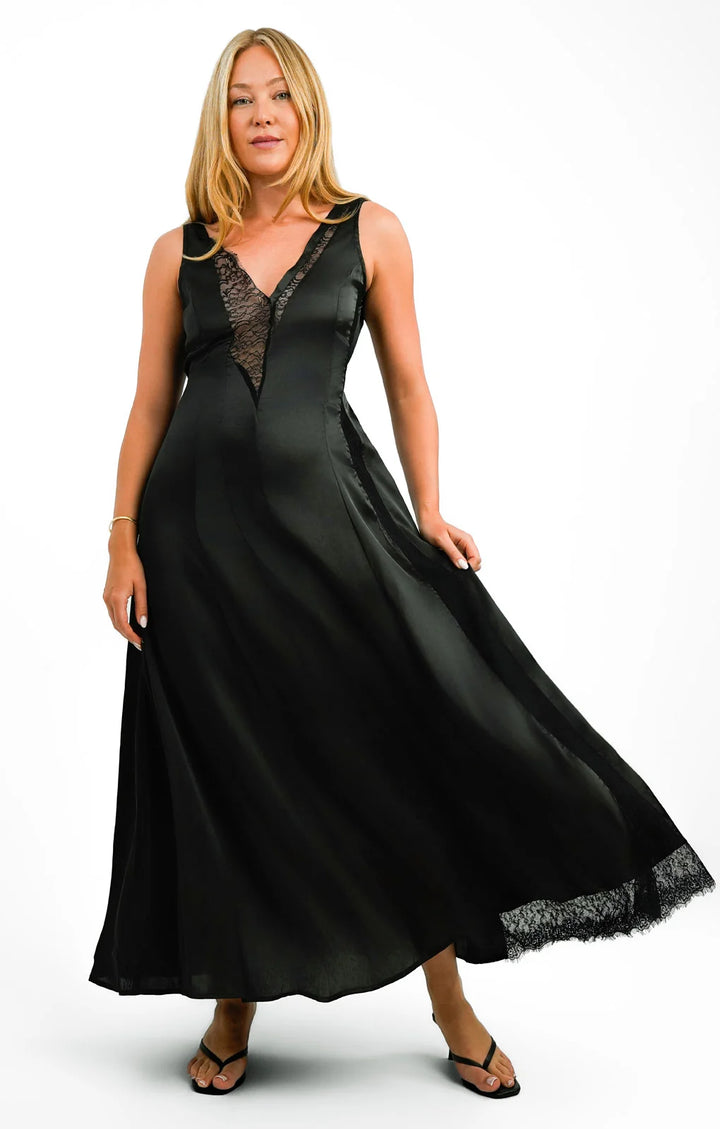 Rochie maxi TOPSHOP, negru
