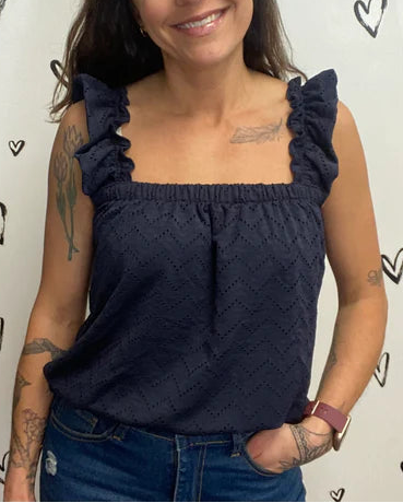 Top VERO MODA, albastru