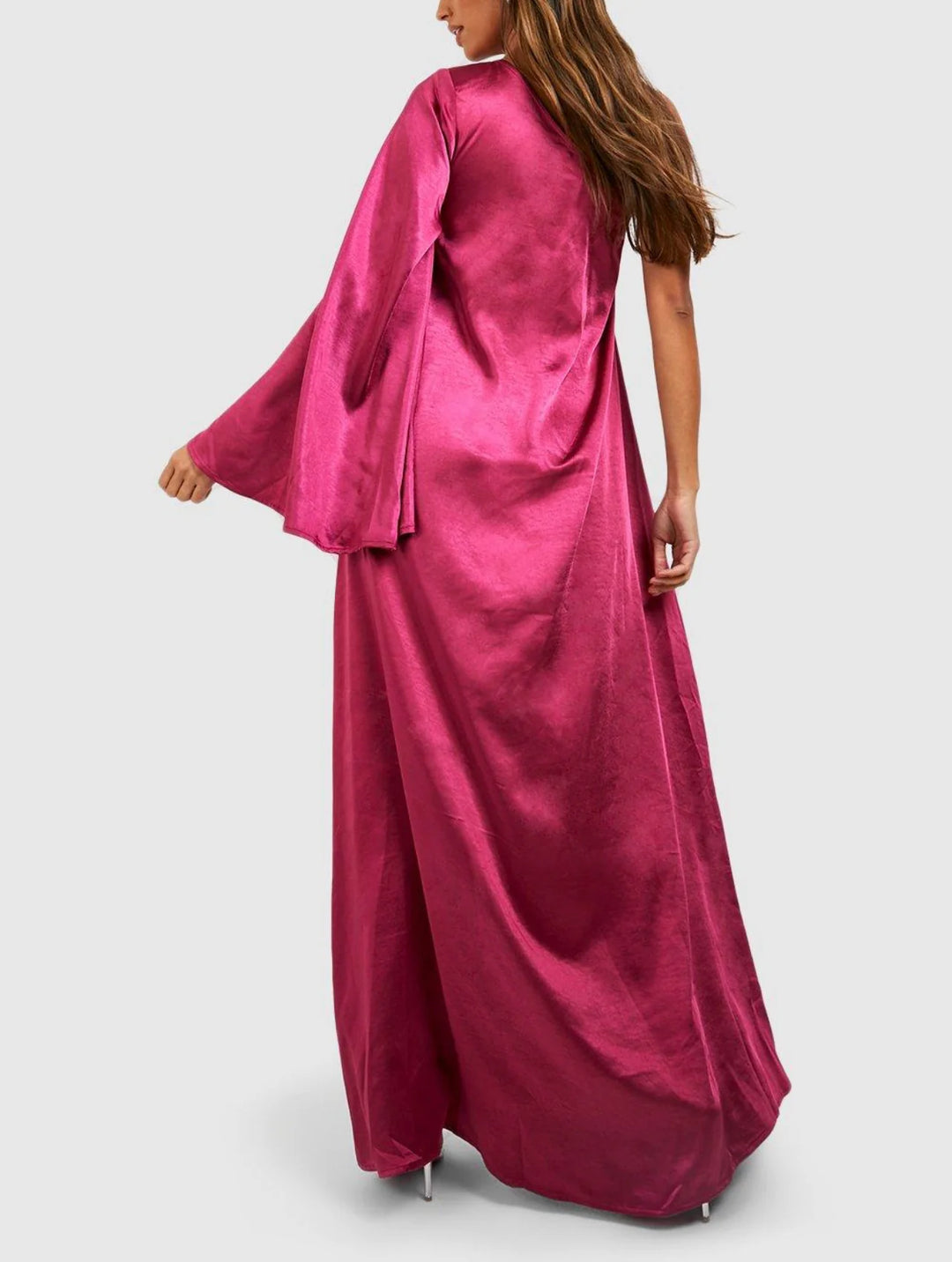 Rochie maxi BOOHOO, roz
