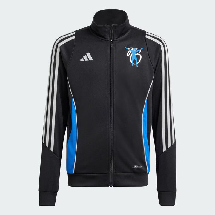 Bluză cu fermoar ADIDAS, negru