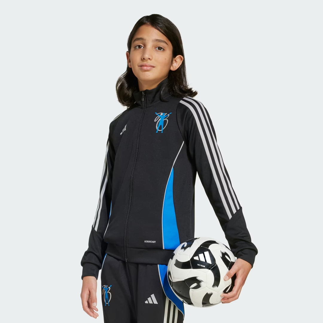 Bluză cu fermoar ADIDAS, negru
