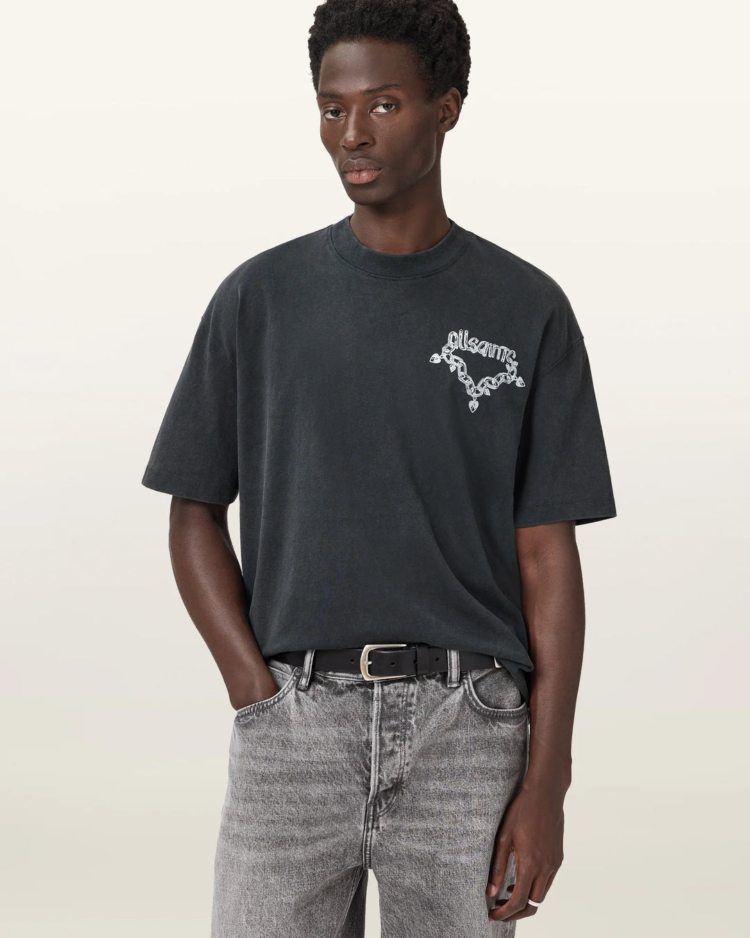 Tricou ALLSAINTS, gri