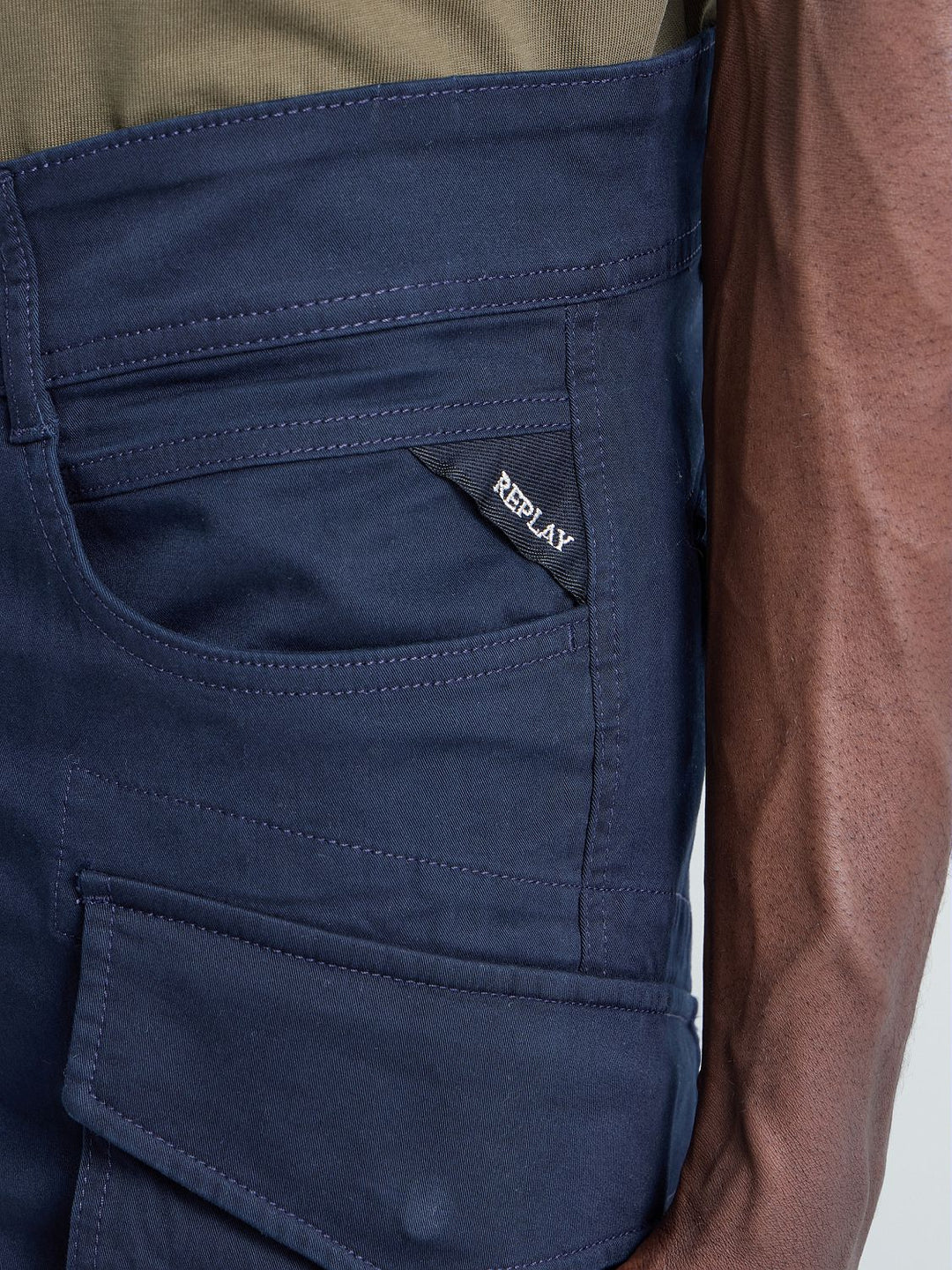 Pantaloni REPLAY, bleumarin