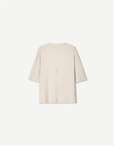 Tricou BERSHKA, bej