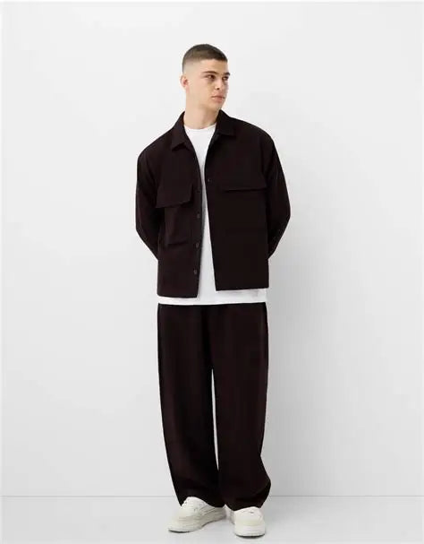 Cămașă BERSHKA, negru