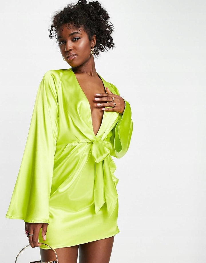 Rochie mini In The Style, verde