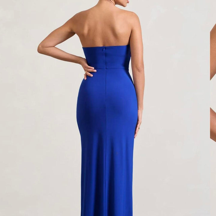 Rochie midi CLUB L LONDON, albastru