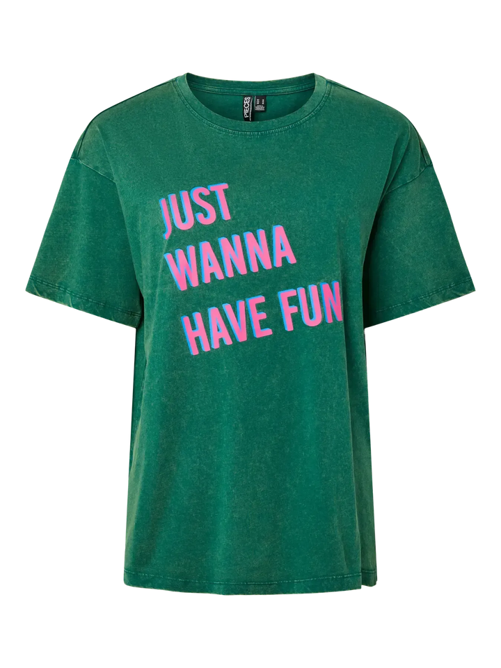 Tricou Pieces, verde