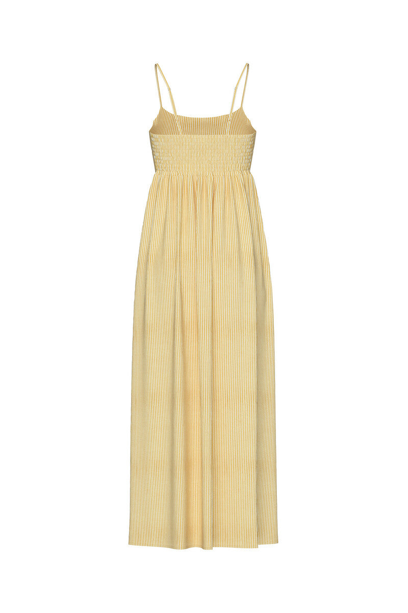 Rochie midi PIECES, galben