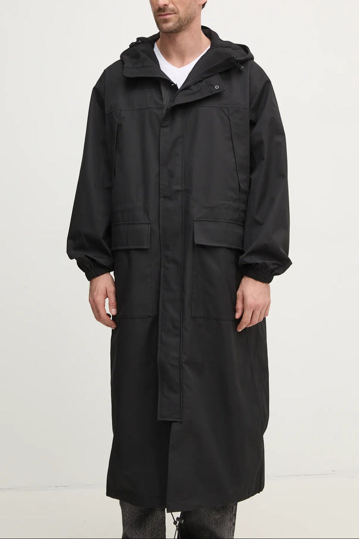 Jachetă lungă Calvin Klein Jeans, negru