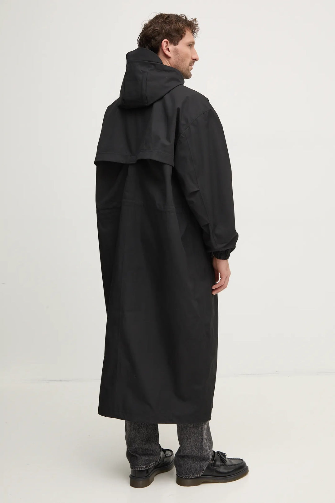 Jachetă lungă Calvin Klein Jeans, negru