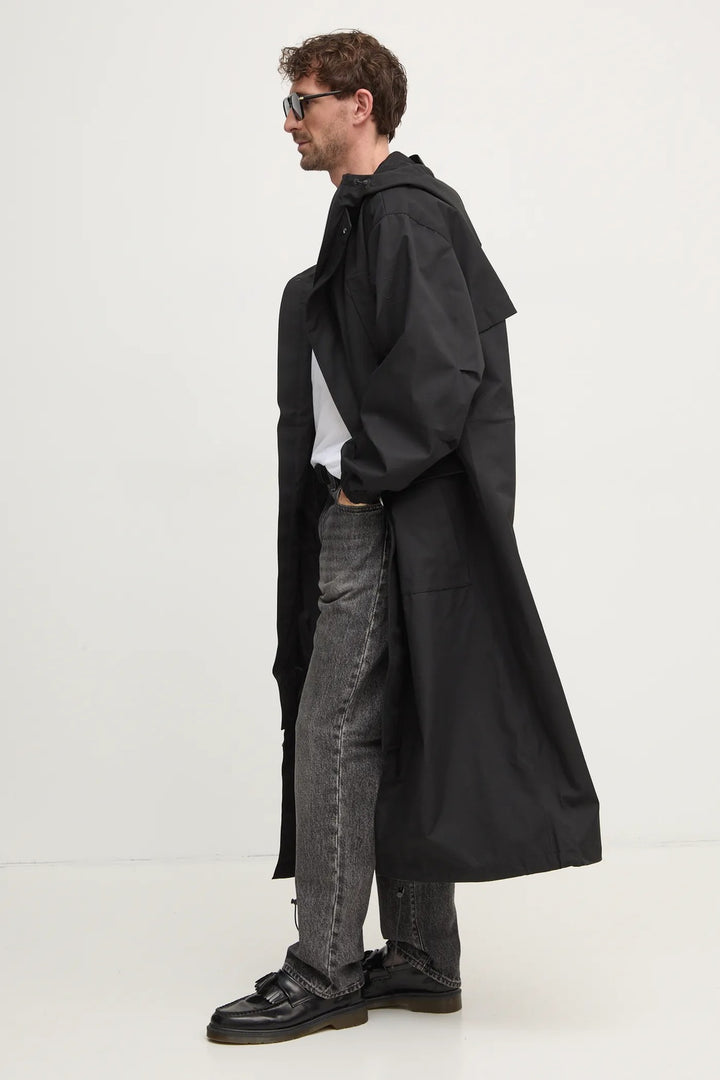 Jachetă lungă Calvin Klein Jeans, negru
