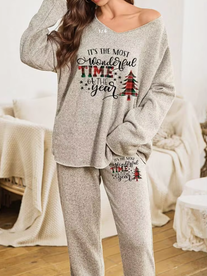 Compleu pijamale SHEIN, bej