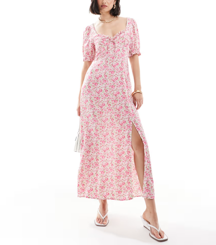 Rochie midi ASOS, mix culori