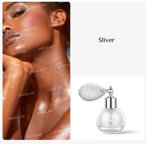 Spray iluminator de corp SHEGLAM, argintiu