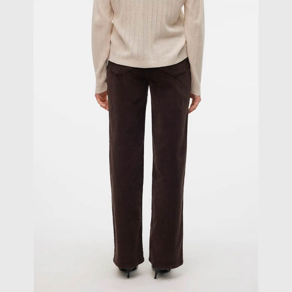 Pantaloni raiați VERO MODA, maro