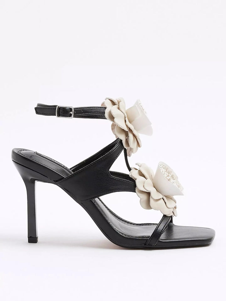 Sandale cu toc RIVER ISLAND, negru