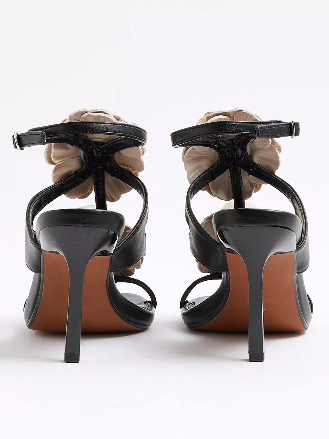 Sandale cu toc RIVER ISLAND, negru