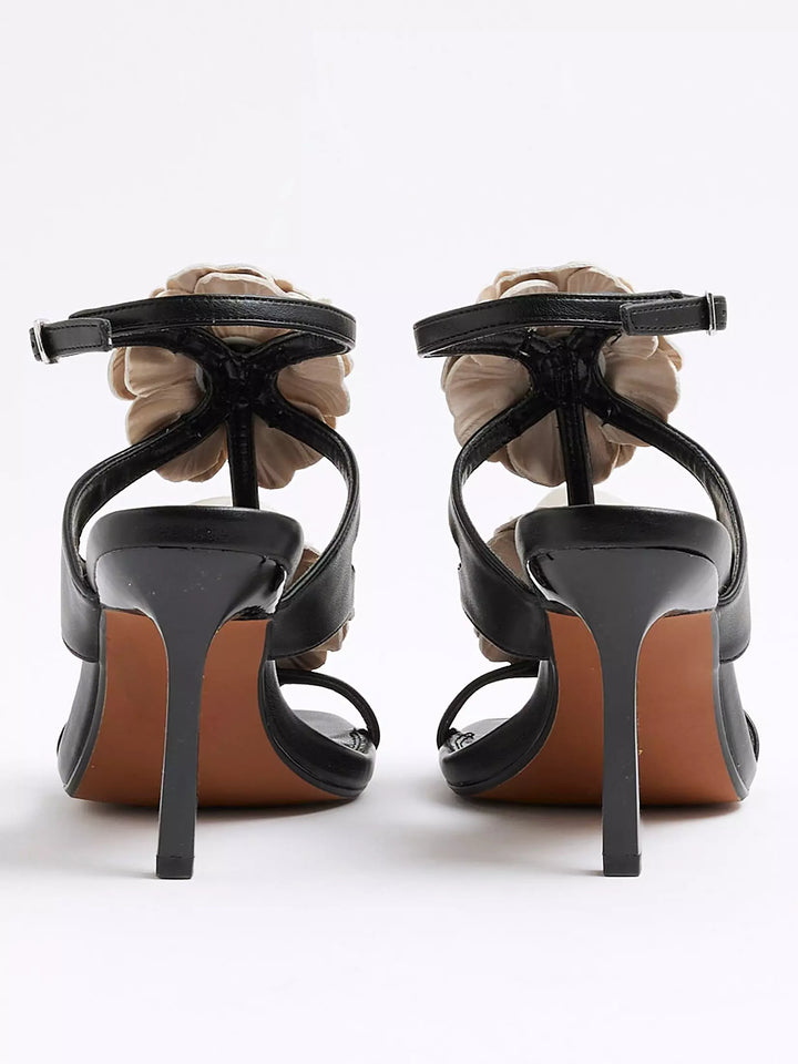 Sandale cu toc RIVER ISLAND, negru
