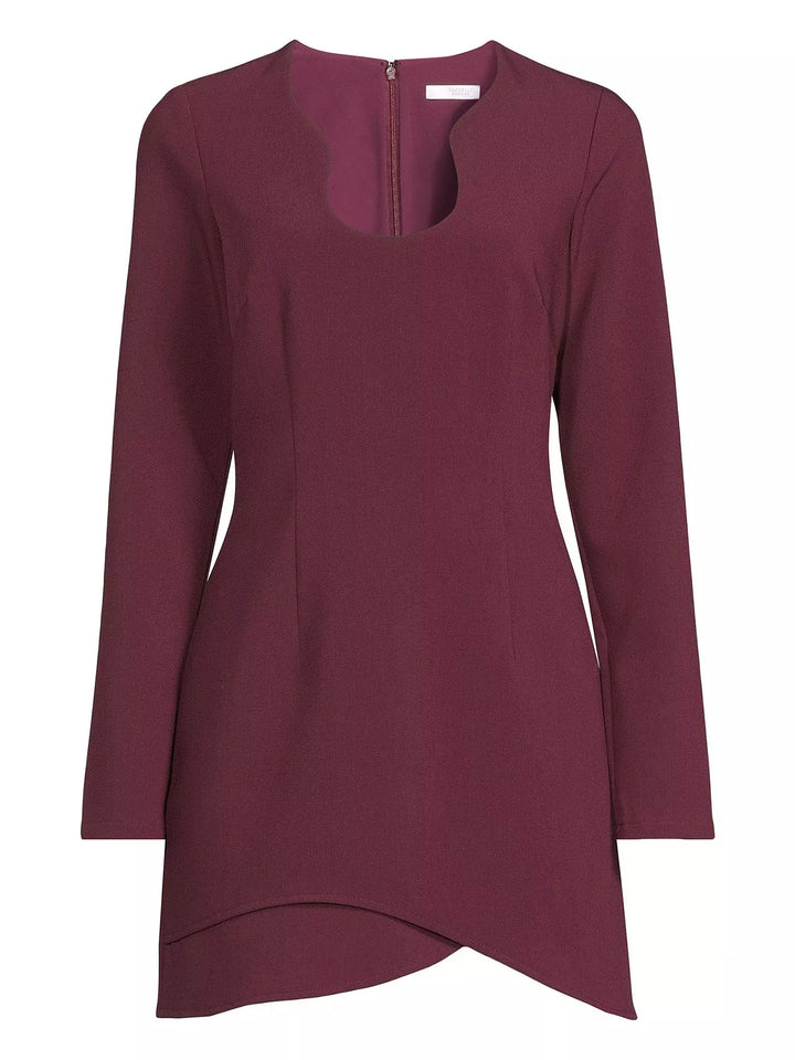 Rochie mini MICHELLE KEEGAN, vișiniu