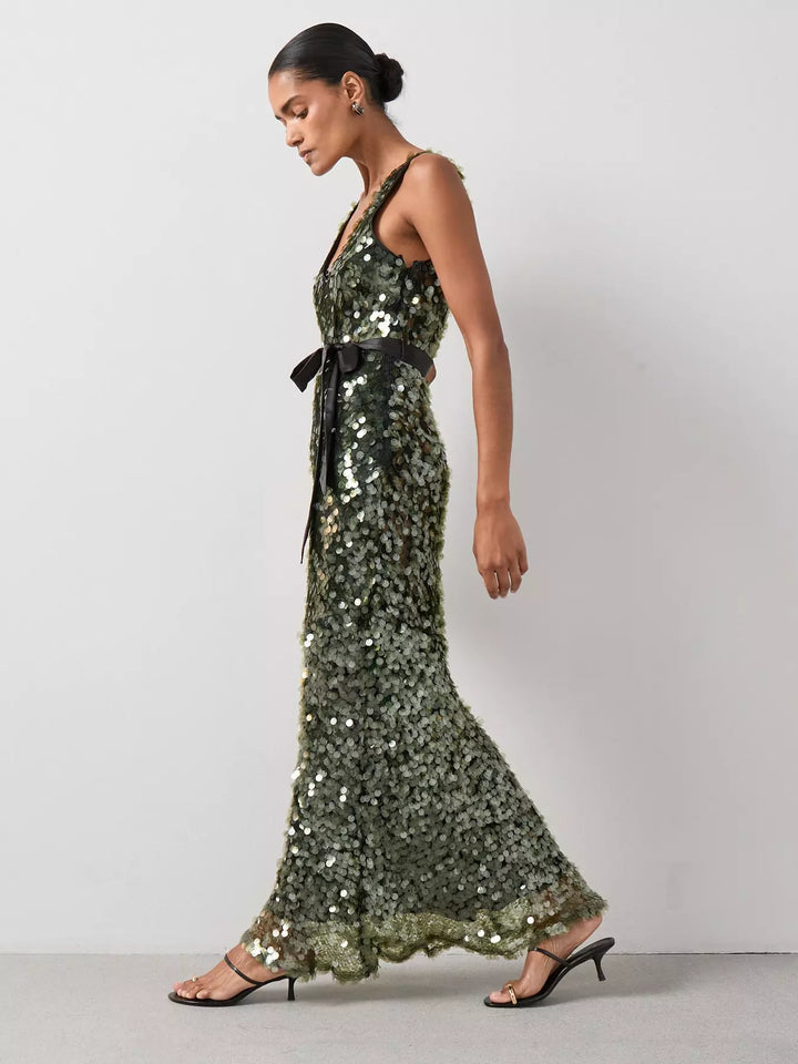 Rochie maxi THE VERY COLLECTION, verde