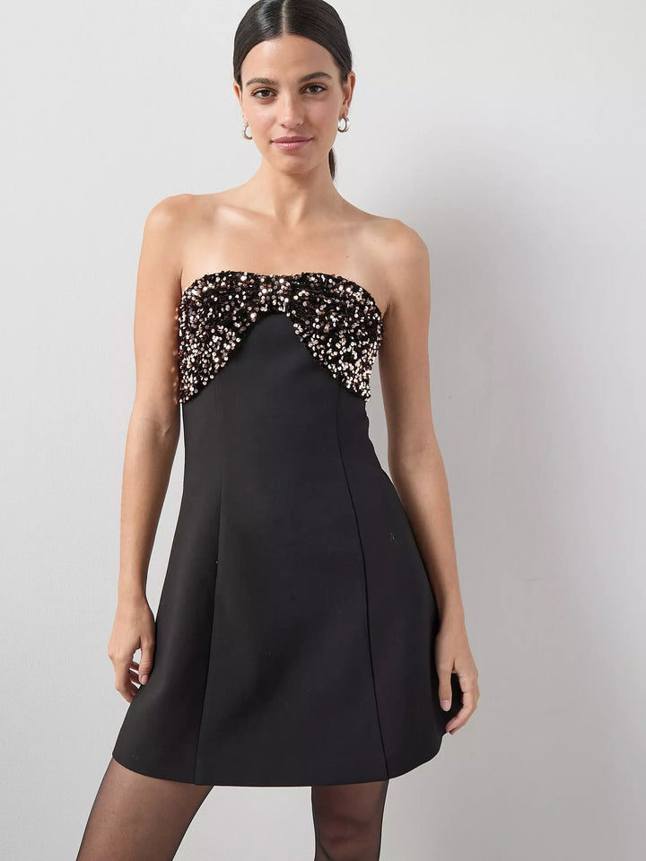 Rochie mini THE VERY COLLECTION, negru