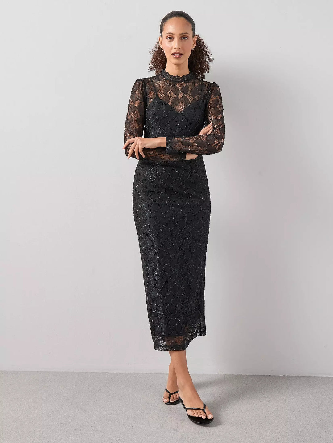 Rochie maxi THE VERY COLLECTION, negru