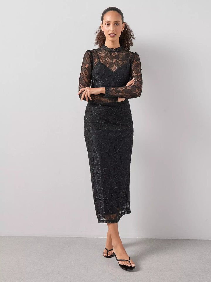 Rochie maxi THE VERY COLLECTION, negru