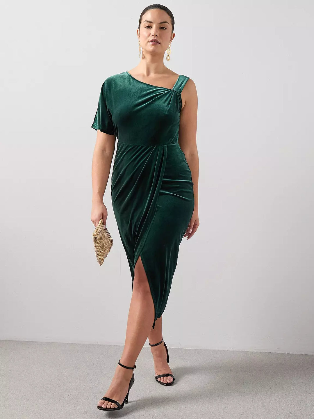 Rochie midi THE VERY COLLECTION, verde
