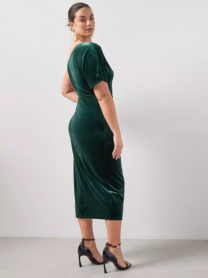 Rochie midi THE VERY COLLECTION, verde