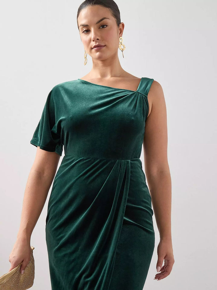 Rochie midi THE VERY COLLECTION, verde