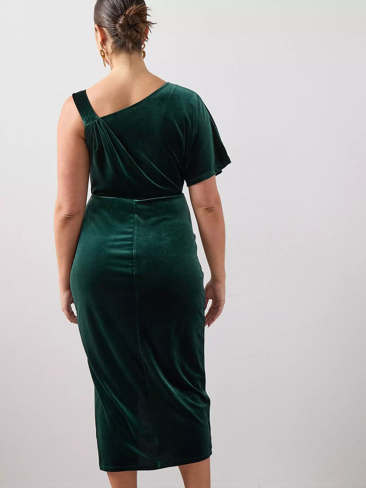 Rochie midi THE VERY COLLECTION, verde