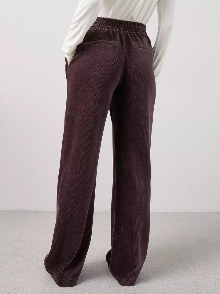 Pantaloni THE VERY COLLECTION, maro