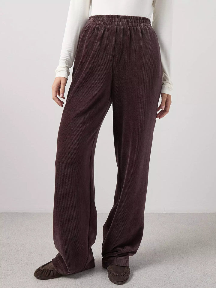 Pantaloni THE VERY COLLECTION, maro