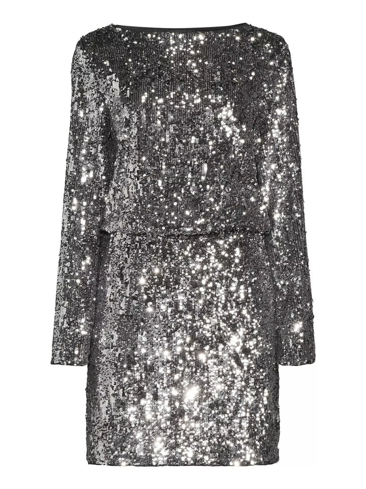 Rochie mini THE VERY COLLECTION, argintiu