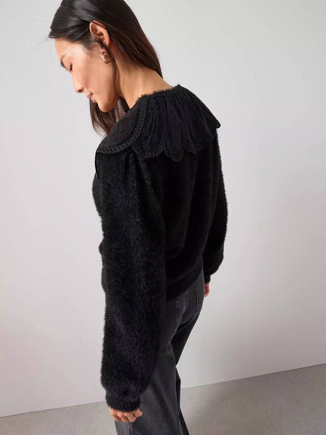 Cardigan THE VERY COLLECTION, negru