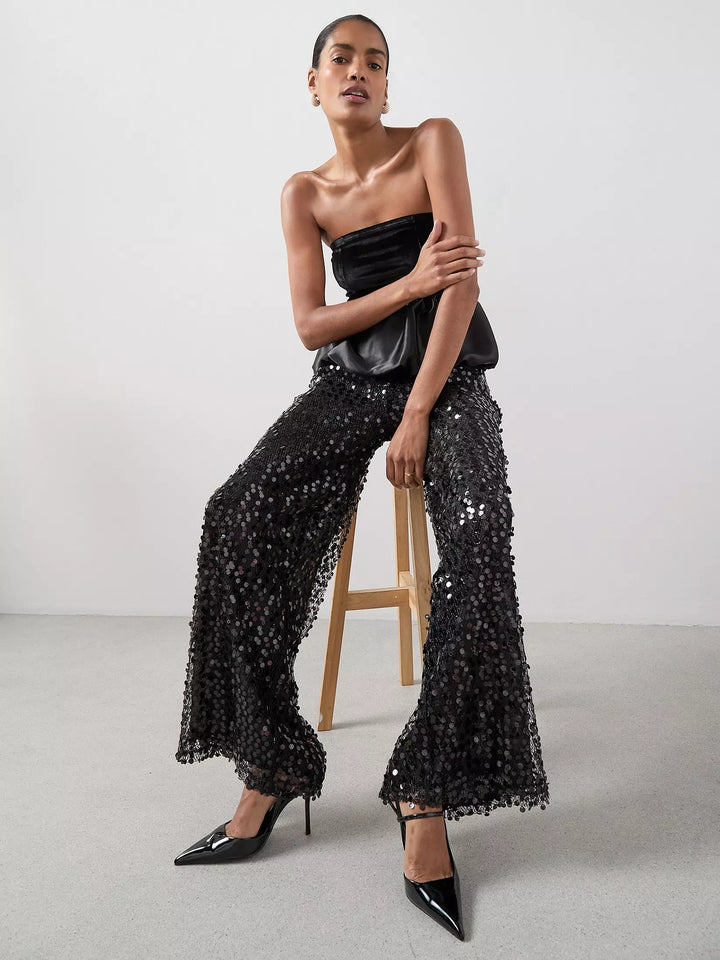 Pantaloni THE VERY COLLECTION, negru