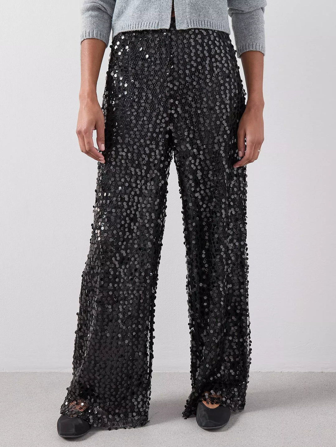 Pantaloni THE VERY COLLECTION, negru