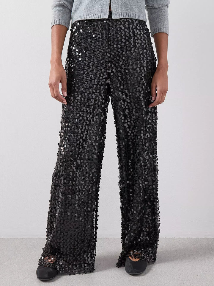 Pantaloni THE VERY COLLECTION, negru