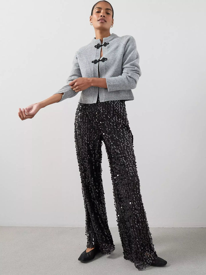 Pantaloni THE VERY COLLECTION, negru
