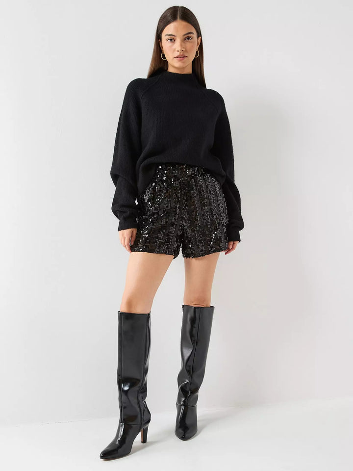Pantaloni scurți VERO MODA, negru