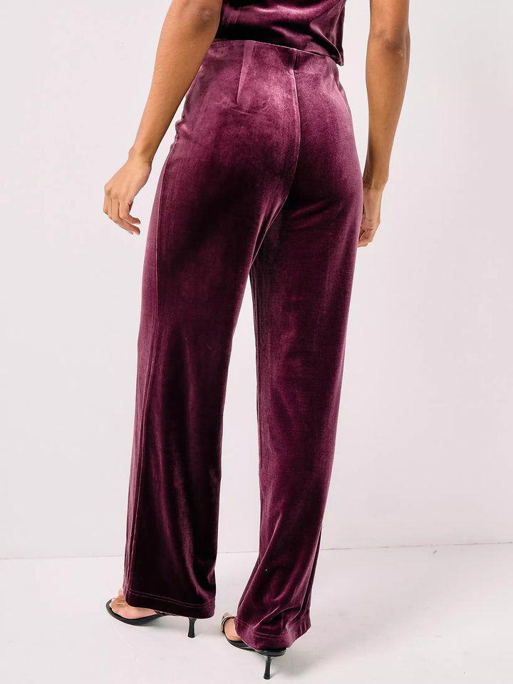 Pantaloni VERO MODA, vișiniu