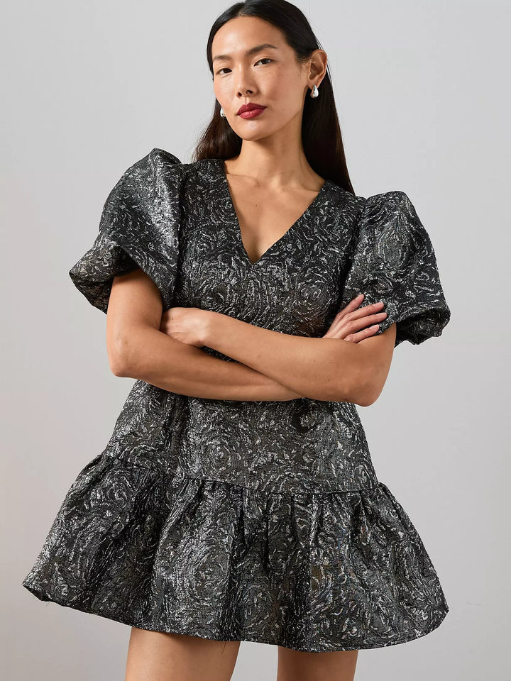 Rochie mini THE VERY COLLECTION, argintiu