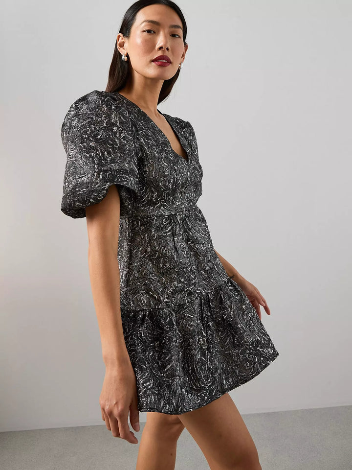 Rochie mini THE VERY COLLECTION, argintiu